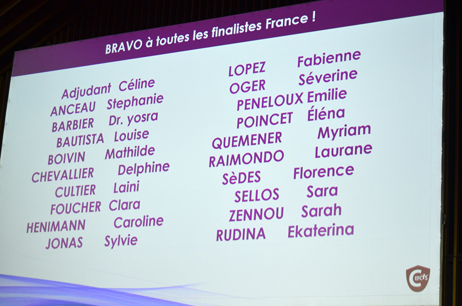 Les finalistes de l'European Cyberwomenday