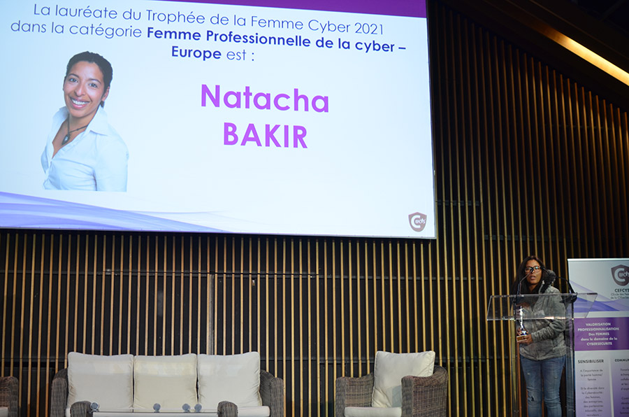Natacha BAKIR, Prix femme professionnelle de la Cyber - Europe