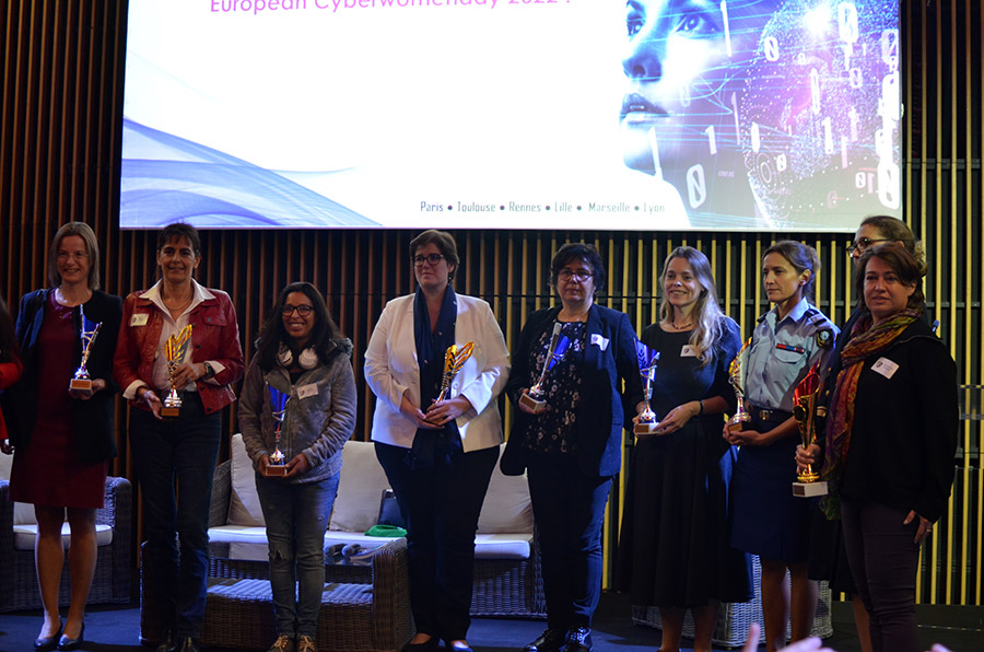 Les lauréates de l'European Cyberwomenday 2021
